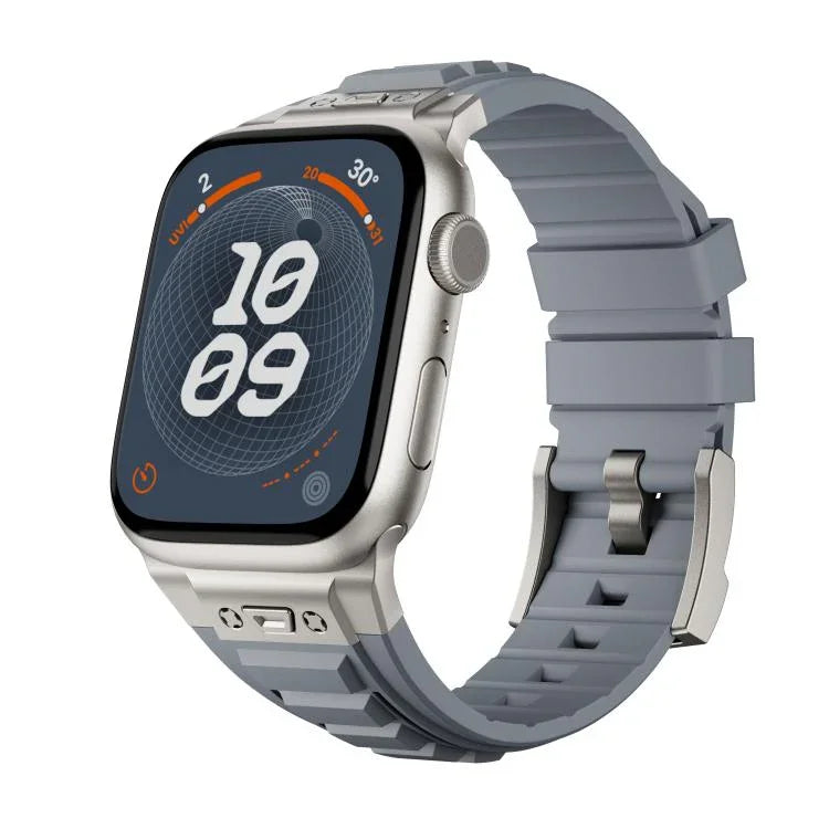 Kalebol High Stretch Silicone Armor Watch Band, For Apple Watch 46mm / 49mm / 45mm / 44mm