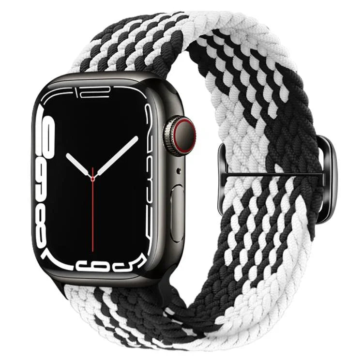 Kalebol Eight Buckle Nylon Braided Watch Band, For Apple Watch 46mm / 49mm / 45mm / 44mm, For Apple Watch 42mm / 41mm / 40mm / 38mm