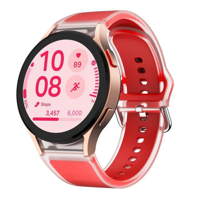 Kalebol Glacier Transparent Silicone Watch Band, For Samsung Galaxy Watch 7  / 6 / 5 / 4