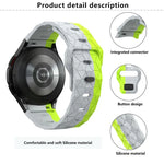 Kalebol Football Pattern Reverse Buckle Silicone Strap, For Samsung Galaxy Watch 4 / 5 / 6