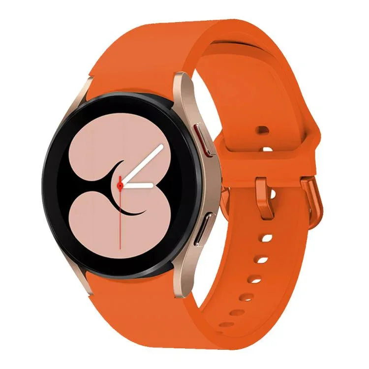 Kalebol Metal Pin Buckle Silicone Watch Band, For Samsung Galaxy Watch 7 / 6 / 5 / 4