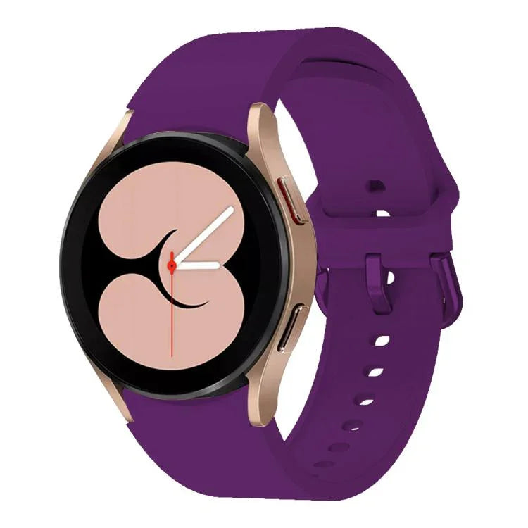 Kalebol Metal Pin Buckle Silicone Watch Band, For Samsung Galaxy Watch 7 / 6 / 5 / 4