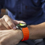 Kalebol Wave Stitching Silicone Watch Band, For Samsung Galaxy Watch 7  / 6 / 5 / 4