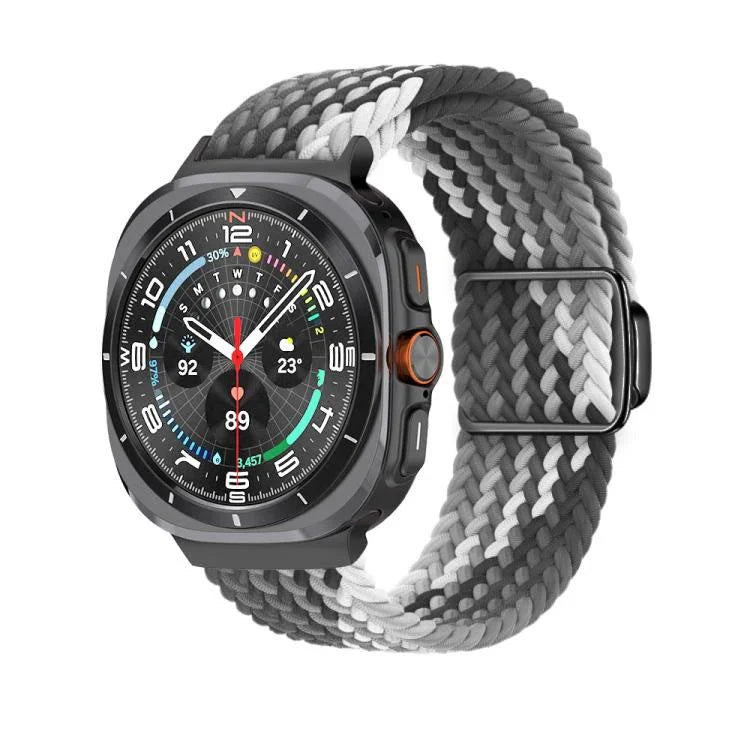 Kalebol Braided Loop Magnetic Black Buckle Watch Band, For Samsung Galaxy Watch Ultra 47mm / Ultra 2025