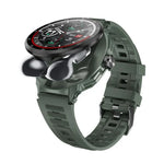 D11 1.46 inch 2 in 1 Bluetooth Earphone Smart Watch, Support Bluetooth Call / NFC / Heart Rate, D11 (Black), D11 (Green)