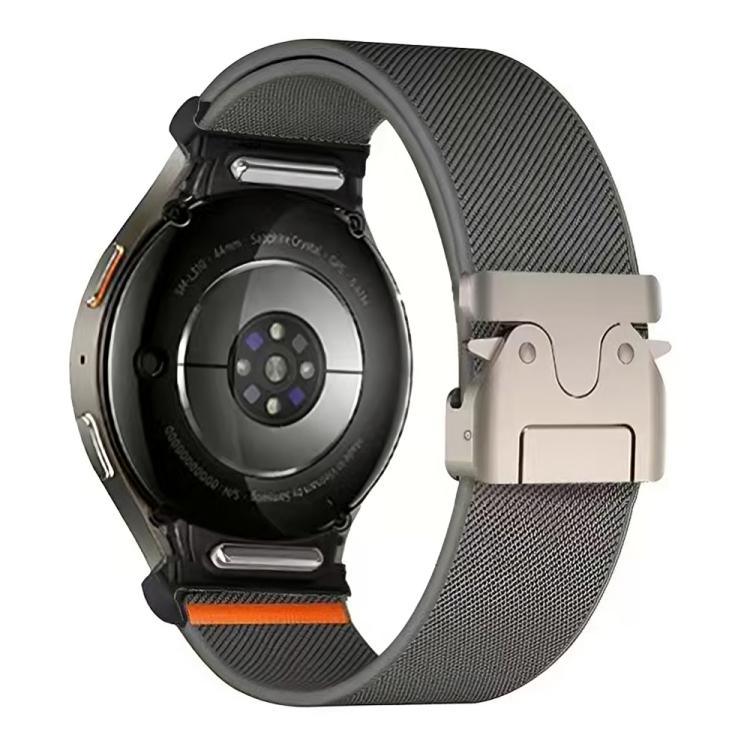 Press Button Connector Parachute Buckle Elastic Nylon Watch Band, For Samsung Galaxy Watch 7 / 6 / 5 / 4
