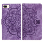 Mandala Embossed Retro Frosted Leather Phone Case, For iPhone XR, For iPhone XS Max, For iPhone 7 Plus / 8 Plus