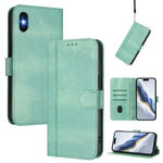 Line Splicing Buckle Retro Leather Phone Case, For iPhone 11 Pro Max, For iPhone 11, For iPhone 11 Pro, For iPhone X / XS, For iPhone XR, For iPhone XS Max