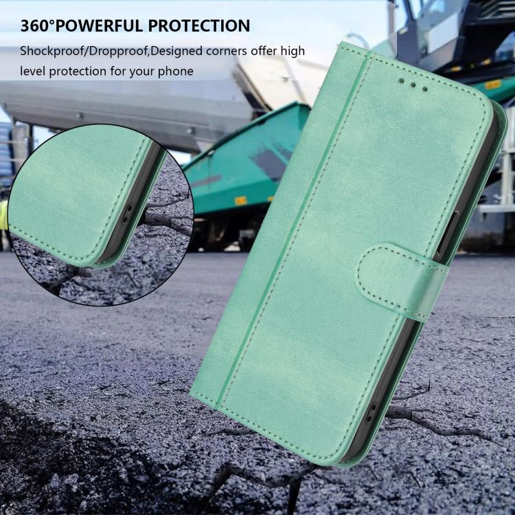 Line Splicing Buckle Retro Leather Phone Case, For iPhone 17e / 16e, For iPhone 17 Pro Max, For iPhone 17 Pro, For iPhone 17, For iPhone Air, For iPhone 16 Pro Max