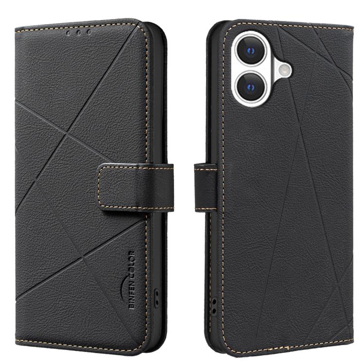 Geometric Pattern RFID Leather Phone Case, For iPhone 18 Pro/17 Pro, For iPhone 18 Pro Max/17 Pro Max, For iPhone 16e / 17e, For iPhone 17, For iPhone Air, For iPhone 16 Pro Max, For iPhone 16 Pro, For iPhone 16 Plus