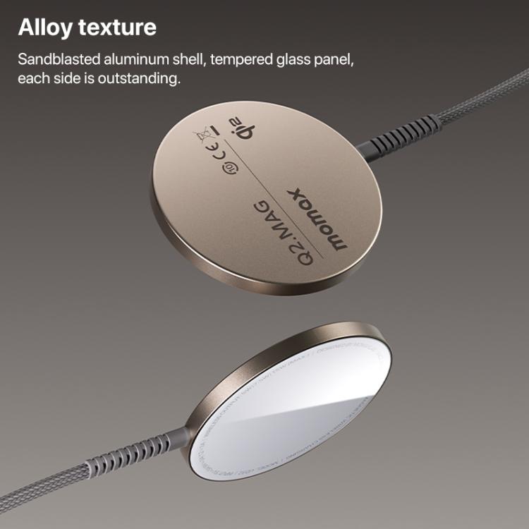 MOMAX UD32L Q2.Mag Portable Qi2 Magnetic Wireless Charger 15W, UD32L