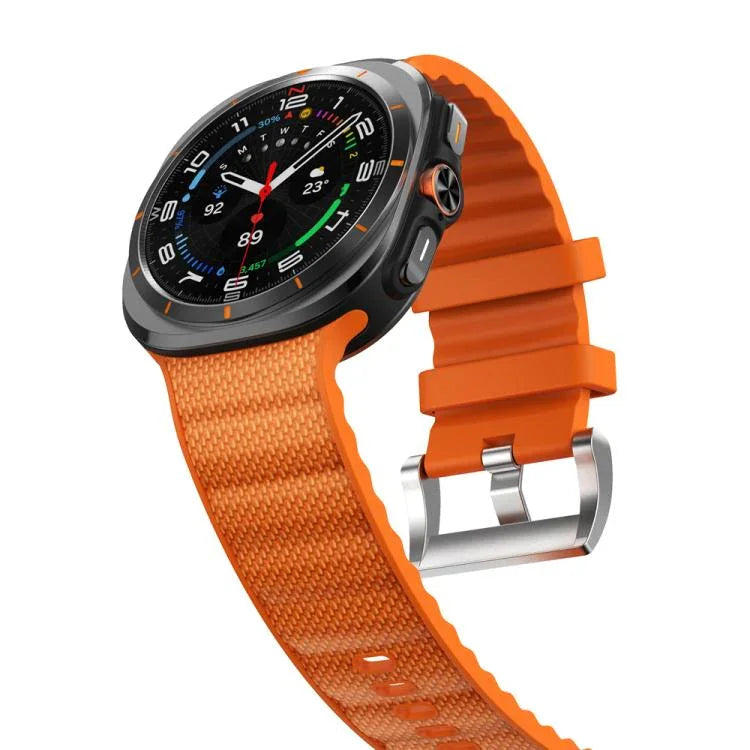 Solid Color Sports Silicone Watch Band, For Samsung Galaxy Watch Ultra 47mm / Ultra 2025