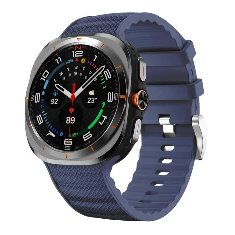 Solid Color Sports Silicone Watch Band, For Samsung Galaxy Watch Ultra 47mm / Ultra 2025