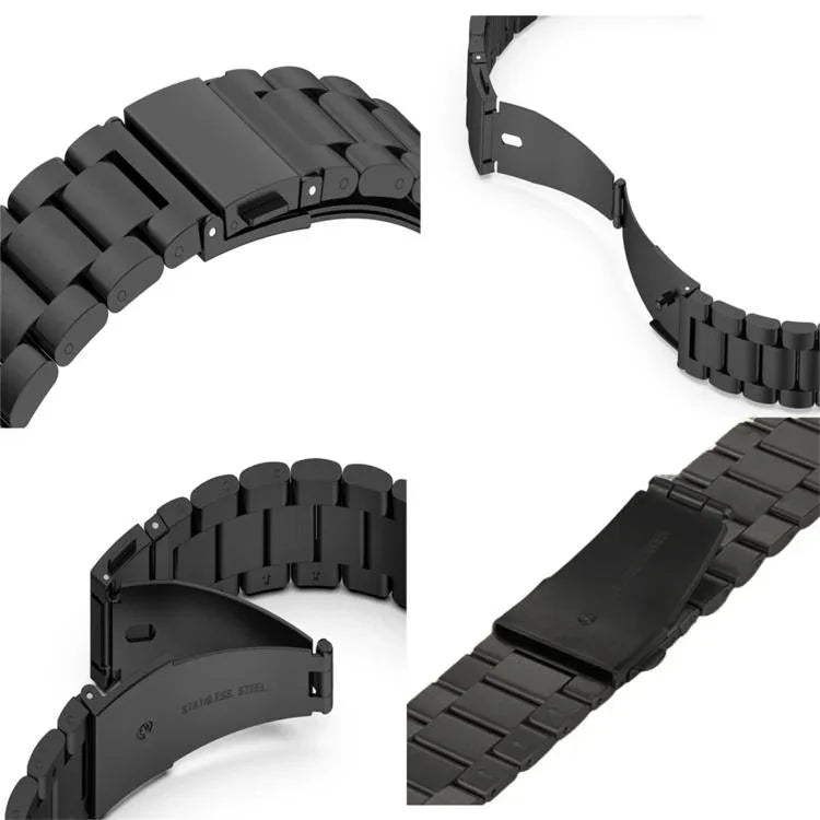 xDfind Three Beads Fold Buckle Stainless Steel Watch Band, For Apple Watch 46mm / 49mm / 45mm / 44mm, For Apple Watch 42mm / 41mm / 40mm / 38mm