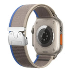 xDfind Titanium Buckle Snap Button Loop Nylon Watch Band, For Apple Watch 46mm / 49mm / 45mm / 44mm, For Apple Watch 42mm / 41mm / 40mm / 38mm