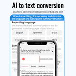 JNN A6 Portable Smart AI Magnetic Recorder Support APP Control, 8GB, 16GB, 32GB, 64GB, 128GB