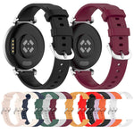 xDfind Quick Release Silver Buckle Silicone Watch Band Wristband, For Garmin Lily 2