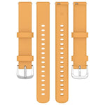 xDfind Quick Release Silver Buckle Silicone Watch Band Wristband, For Garmin Lily 2