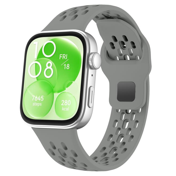 xDfind Mesh Reverse Buckle Silicone Watch Band, For Huawei Watch Fit 5 / Fit 5 Pro / Fit 4