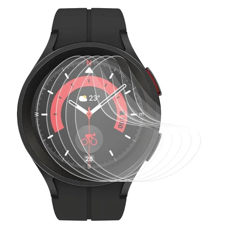 5pcs xDfind Soft Hydrogel Film Full Cover Front Protector, For Samsung Galaxy Watch Ultra / Ultra 2025, For Samsung Galaxy Watch8 Classic 46mm, For Samsung Galaxy Watch8 44mm, For Samsung Galaxy Watch8 40mm, For Samsung Galaxy Watch7 44mm              ...
