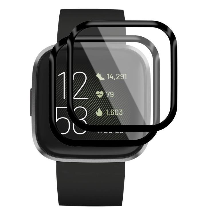 2pcs xDfind Curved 3D Composite Material Soft Film Screen Protector, For Fitbit Charge 6, For Fitbit Versa 4, For Fitbit Charge 5, For Fitbit Luxe, For Fitbit Versa 3, For Fitbit Versa 2, For Fitbit Versa