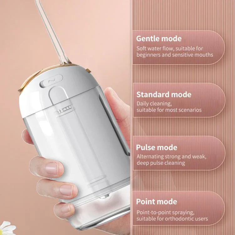 FY-B302 Smart Oral Teeth Irrigator Portable Retractable Electric Water Flosser, 200ml Water Tank, FY-B302