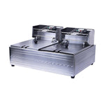 Multifunctional Commercial Stainless Steel Thick Electric Fryer Electric Boiler, Single Cylinder 6L, Single Cylinder 6L+Temperature Limiter, Single Cylinder 6L+Timer, Dual Cylinder 12L, Dual Cylinder 12L+Temperature Limiter, Dual Cylinder 12L+Timer    ...