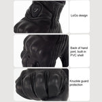 SOMAN MG-24 Motorcycle Sheepskin Gloves Touch Screen Off-road Riding Retro Gloves, M, L