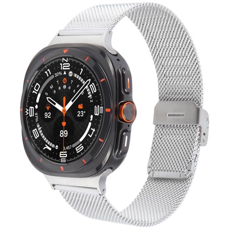 Milanese Integrated Buckle Metal Watch Band, For Samsung Galaxy Watch Ultra 47mm / Ultra 2025