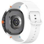 For Samsung Galaxy Watch8 Classic 46mm / Watch8 44mm / 40mm xDfind Stitched Solid Color Silicone Watch Band, 20mm, 22mm