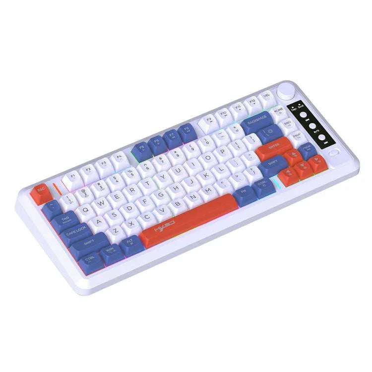 HXSJ L400 Three-mode Wireless RGB Light Thin Film 81 Keys Keyboard