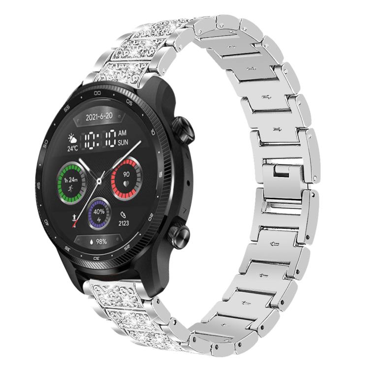 xDfind Diamond Jewelry Steel Watch Band, 20mm For COROS APEX 2 42mm / PACE 2, 20mm For Ticwatch GTH / E3 / E / 2, 22mm For Ticwatch Pro X / Pro3 / Pro / GTX / E2, 20mm For Xiaomi Haylou RS4 Plus LS11, 22mm For Xiaomi Watch S3/2 Pro/S2/S1               ...