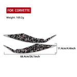 2pcs/Set Forged Gold Foil Carbon Fiber Car Rear Air Vent Decorative Sticker for Chevrolet Corvette C8 2020-, Left and Right Driver, Rear Air Vent