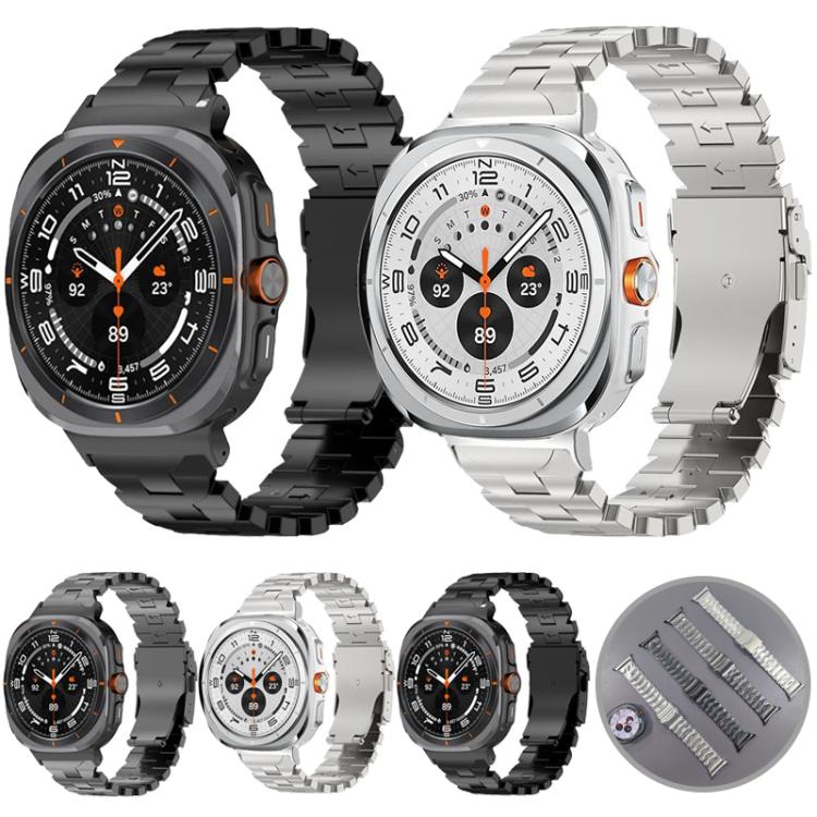 Butterfly Safety Buckle Titanium Alloy Watch Band, For Samsung Galaxy Watch Ultra 47mm / Ultra 2025