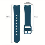 Silicone Watch Band with TPU Case, For Samsung Galaxy Watch 7 44mm, For Samsung Galaxy Watch 7 40mm, For Samsung Galaxy Watch 4 Classic 46mm, For Samsung Galaxy Watch 4 Classic 42mm