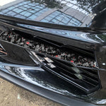 2pcs/Set Forged Gold Foil Carbon Fiber Car Front Sides Air Vents Decorative Sticker for Chevrolet Corvette C8 2020-, Left and Right Driver, Front Sides Air Vents