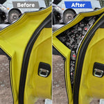 2pcs/Set Forged Gold Foil Carbon Fiber Car Inside Door Decorative Sticker for Chevrolet Corvette C8 2020-, Left and Right Driver, Inside Door