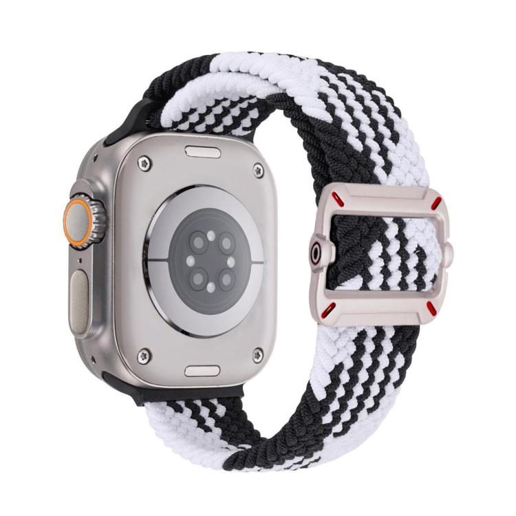 Double Loop Mechanical Buckle Nylon Braid Watch Band, For Apple Watch 42mm / 41mm / 40mm / 38mm