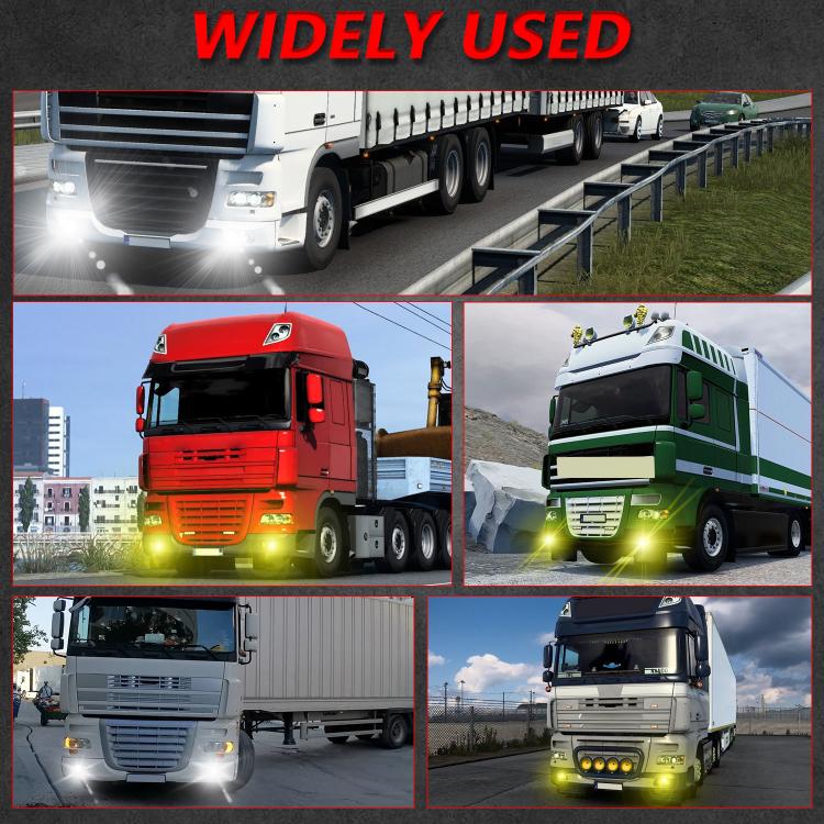 T14 2pcs/Pack 55W 3 inch High Power Dual Lens Fog Light Left and Right Mount Holder Style, For DAF Trucks