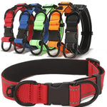 Pet Reflective Collar Nylon Black Buckle, S, M, L, Nylon Collar, S, Nylon Collar, M, Nylon Collar, L