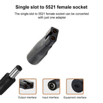 DC 5.5 x 2.1mm Female to Shaver Interface Charging Adapter Converter, 7pcs / Set, 8pcs / Set