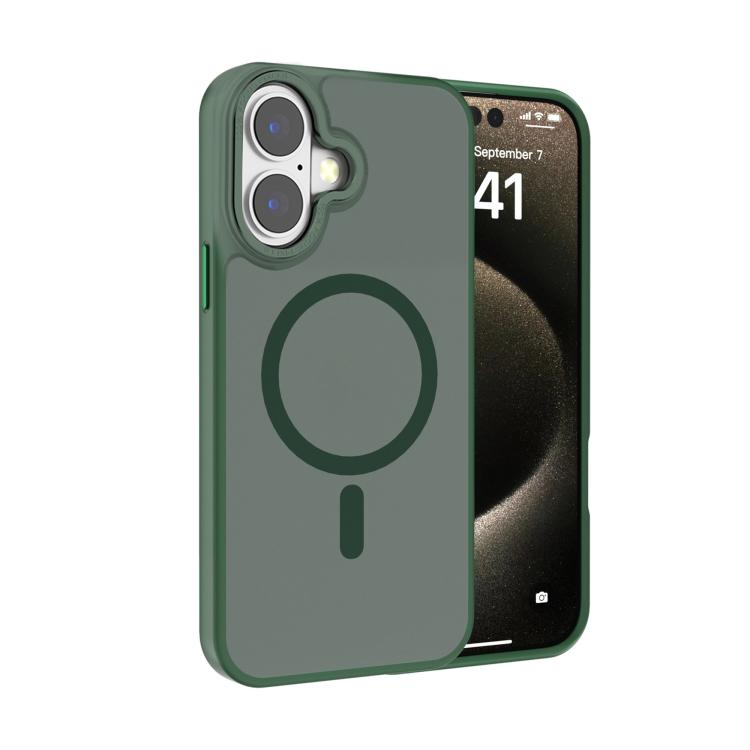 Kalebol Metal Lens Frame MagSafe Frosted PC Phone Case, For iPhone 17 Pro Max, For iPhone 17 Pro, For iPhone 17, For iPhone Air, For iPhone 16 Pro Max