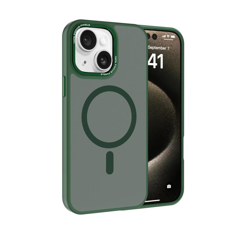 Kalebol Metal Lens Frame MagSafe Frosted PC Phone Case, For iPhone 14 Pro Max, For iPhone 13 Pro Max, For iPhone 13 Pro, For iPhone 13