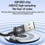 Yesido YAU46 USB to 3.5mm Aluminum Alloy Audio Adapter, YAU46
