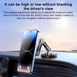 360 Degree Rotating Adhesive Magnetic 15W Wireless Fast Charger Car Holder, 3-folding, 2-folding