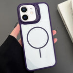 PC Lens Holder MagSafe Magnetic Phone Case, For iPhone 11 Pro Max, For iPhone 11