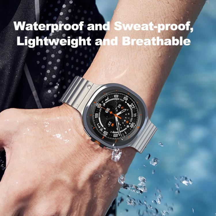xDfind One-bead Bamboo Solid Stainless Steel Watch Band, For Samsung Galaxy Watch8 / Wacth8 Classic 22mm, For Samsung Galaxy Watch 7 / 6 / 5 / FE 20mm, For Samsung Galaxy Fit3 SM-R390 18mm