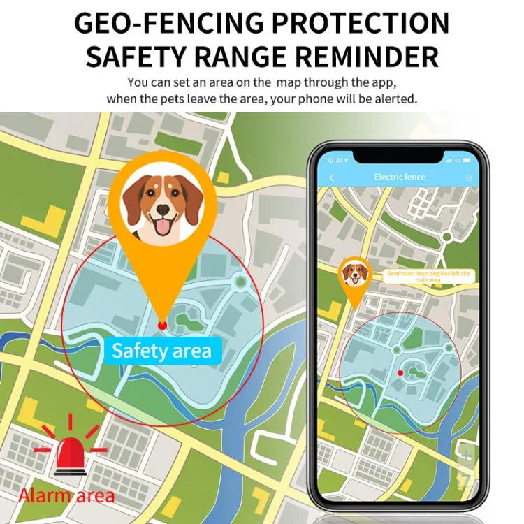 TK919 4G Dog Collar IP67 Waterproof GPS Locator