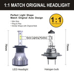 2 PCS DC 9-32V 26W 6500K 8000LM IP68 Car LED Headlight Lamps / Fog Light, X15 9004