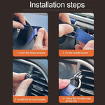 Car Air Vent PU Leather Storage Hanging Bag